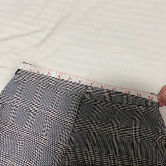 Zara Plaid Trouser Pant Grey size Xsmall - Picture 13 of 15